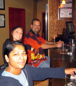 At the bar...