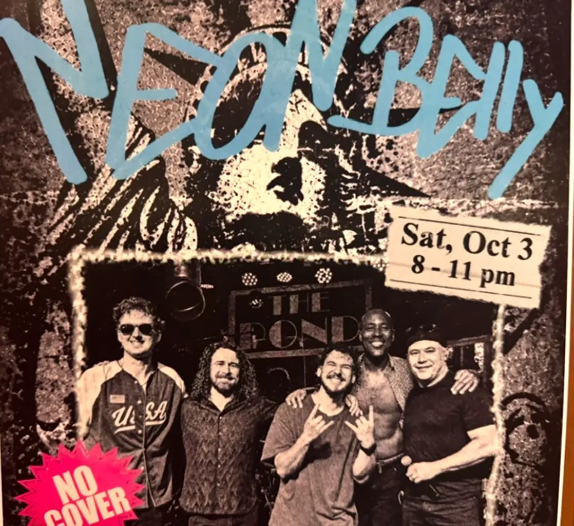 Neon Belly Live at The Pond in Franklin This Saturday Night
